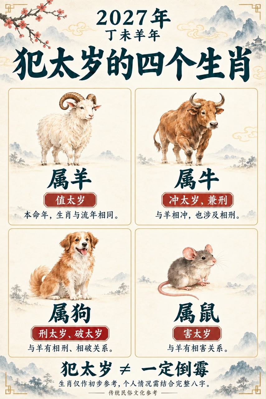 2027丁未年:看懂太岁关系